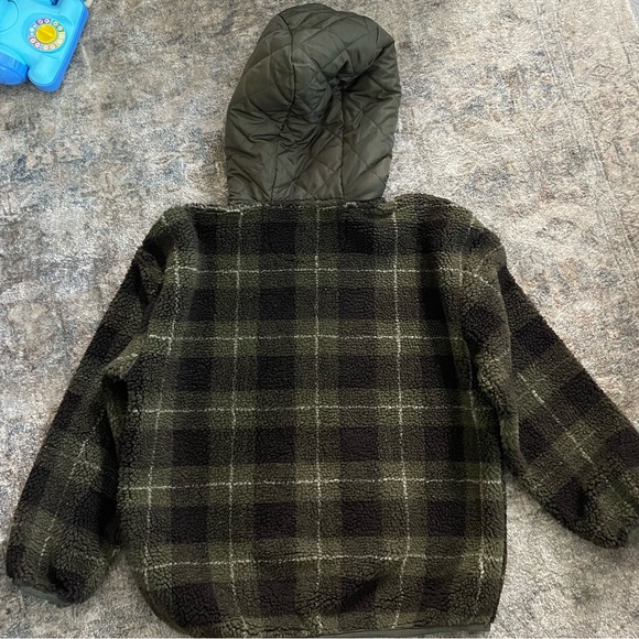 NWOT Oversized BKE Sherpa Hooded Half Zip Pullover - Picture 5 of 7
